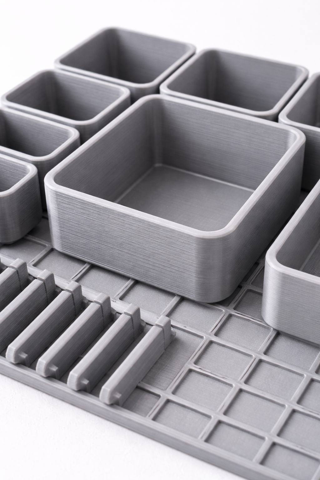 Detalle de piezas 3D impresas en PETG